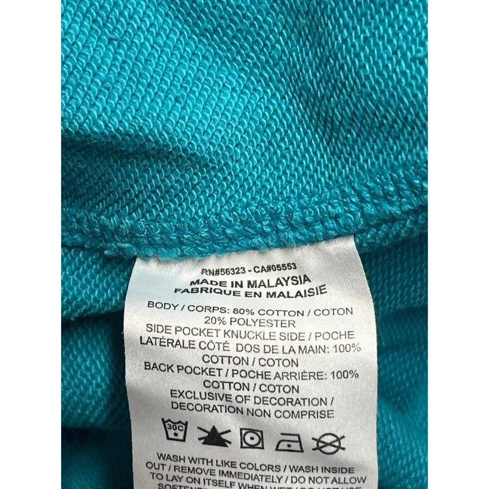 Nike‎ Mens XL The Next Wave Skate Shorts Teal Blue Skeleton Graphic French Terry